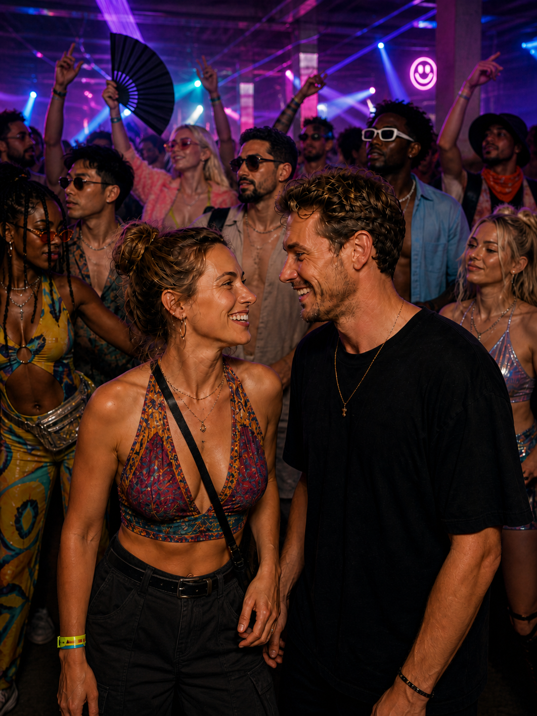 Rave Couple on the dancefloor